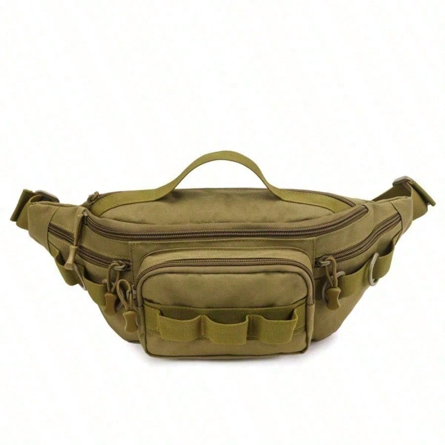 Fishing Equipment Bag - กระเป๋าอุปกรณ์ตกปลาแบบยุทธวิธี ขนาดเล็ก กระเป๋าคาดเอวแบบพกพา สำหรับใส่อุปกรณ์ตกปลา สำหรับกิจกรรมกลางแจ้ง ตกปลาแบบฟลายฟิชชิ่ง