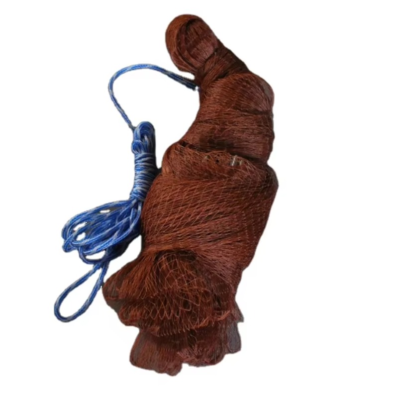 Fishing Net - ตาข่ายตกปลาไนลอนแบบมัลติฟิลาเมนต์ แบบโยนด้วยมือ พร้อมตะกั่วถ่วงน้ำหนักและเชือกดึงแบบปมคู่