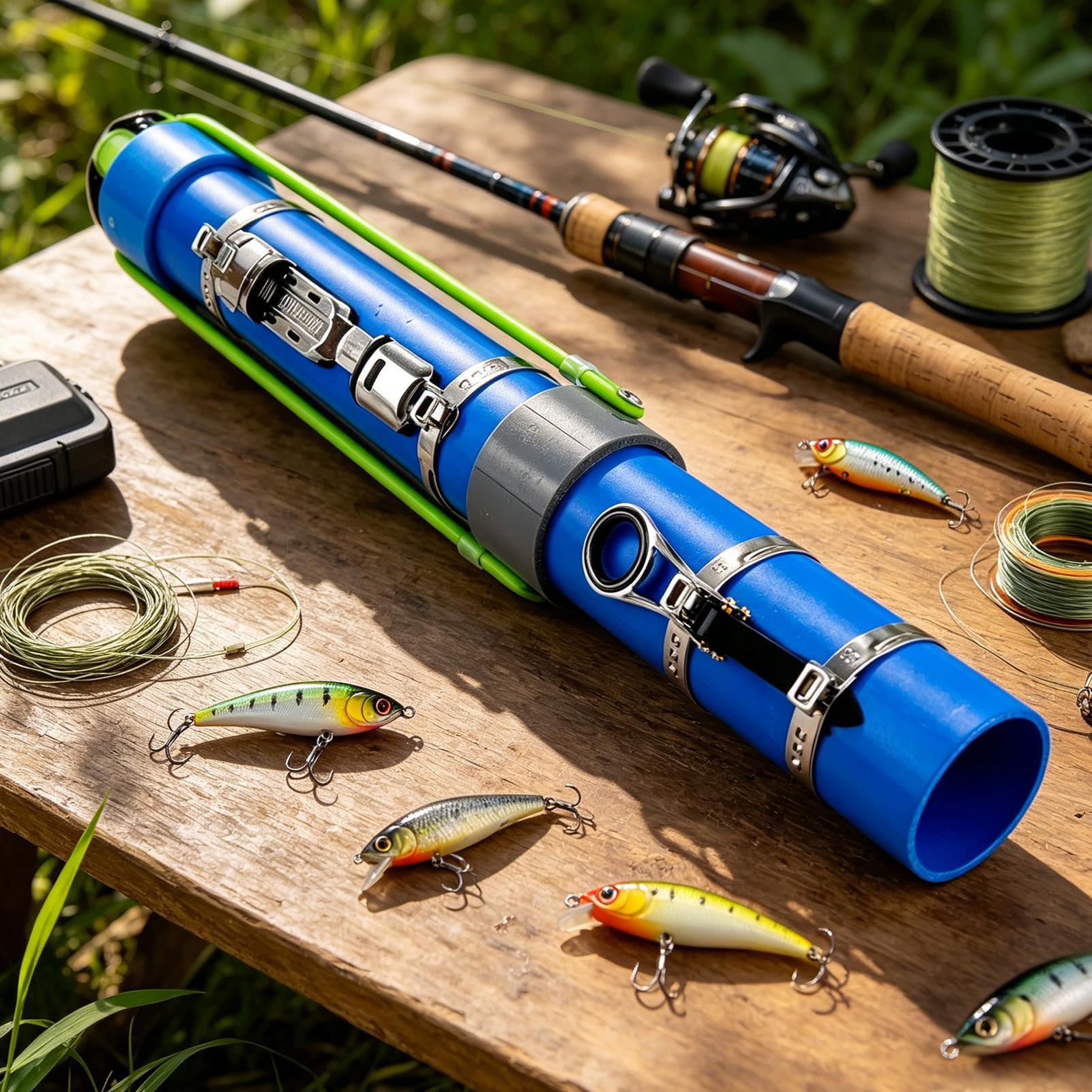 Bass Fishing Lure - คันเบ็ดตกปลาแบบสปินนิ่งพร้อมรอก สำหรับตีเหยื่อตกปลา ใช้ได้กับปลาแบส ปลาเทราต์ ปลาดุก ปลาทะเล