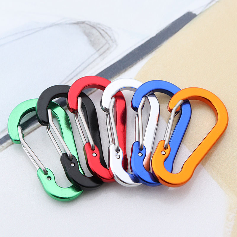 Fishing Equipment Bag - 6Pcs Carabiner พวงกุญแจตกปลา Carabiners ขนาดเล็ก Carabiner