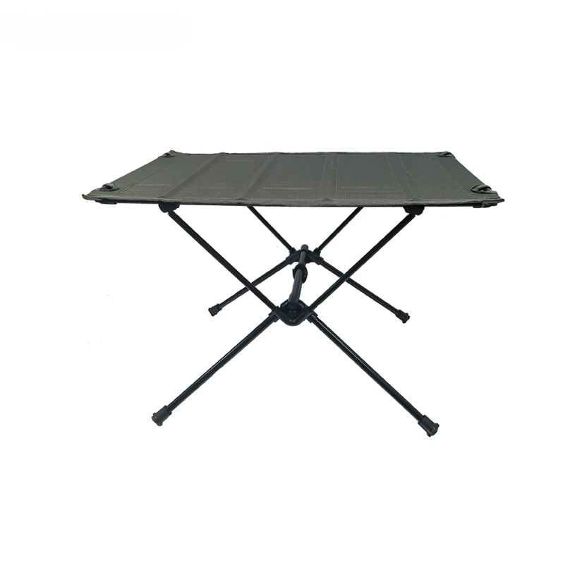 Fishing Equipment In - โต๊ะผ้าอ๊อกซ์ฟอร์ดสำหรับตั้งแคมป์ โต๊ะพับได้ น้ำหนักเบา โต๊ะผ้าพับได้ โต๊ะสำหรับตกปลาและปิกนิกกลางแจ้ง อุปกรณ์ตั้งแคมป์