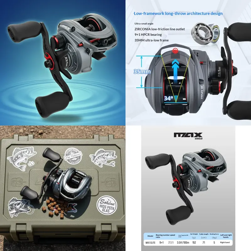 รอกตกปลา ZGLY Abu Garcia Elite - Baitcasting Reel บทวิจารณ์และราคา