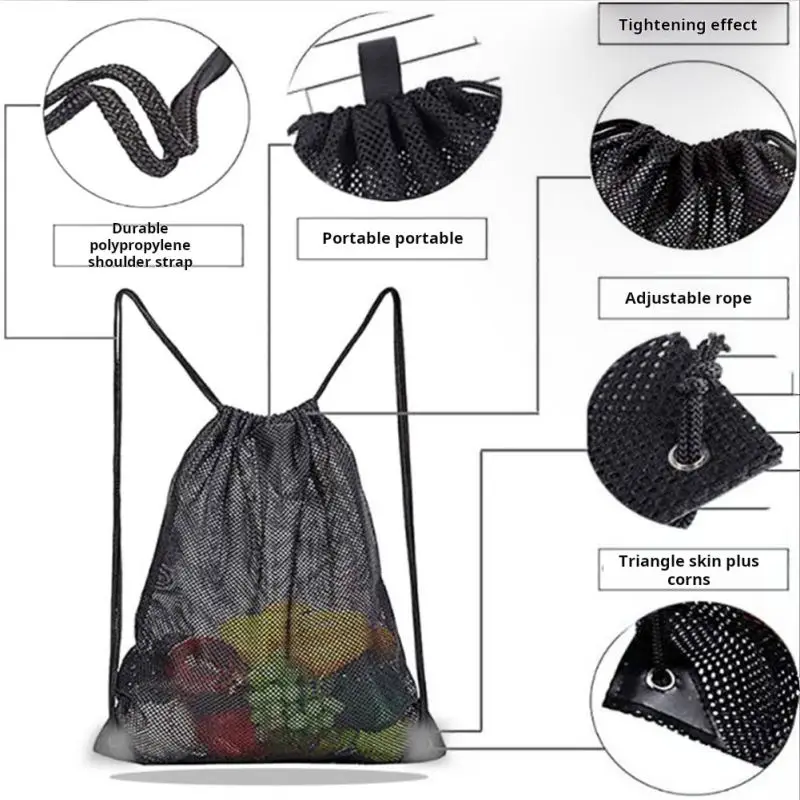 กระเป๋าเป้ตาข่ายพร้อมเชือก กระ - Fishing Equipment Bag บทวิจารณ์และราคา