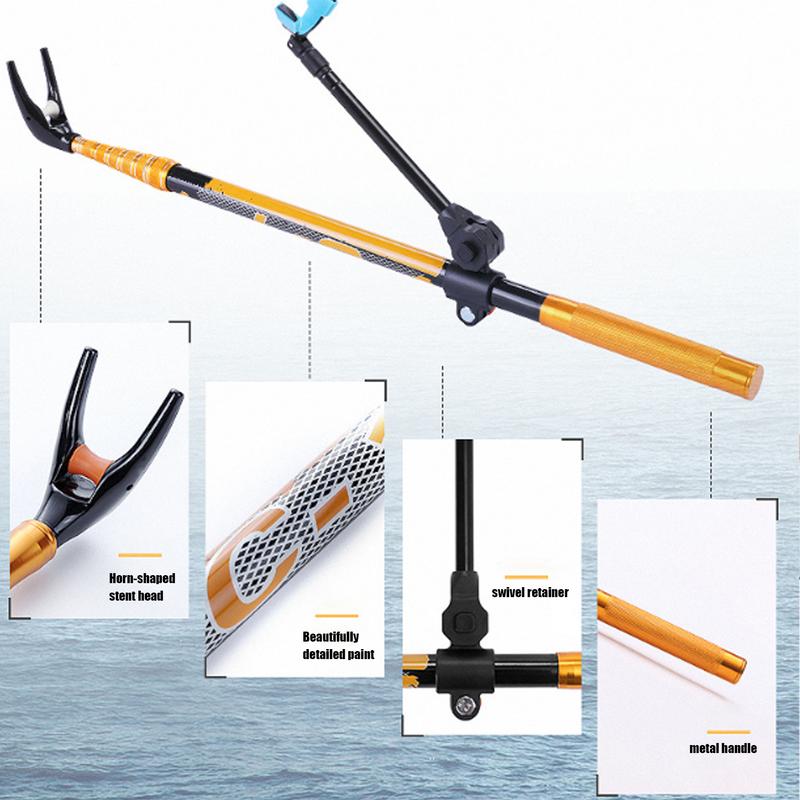 ผู้ถือเสาตกปลา 360 องศาปรับ Te - Carbon Fishing Rod บทวิจารณ์และราคา