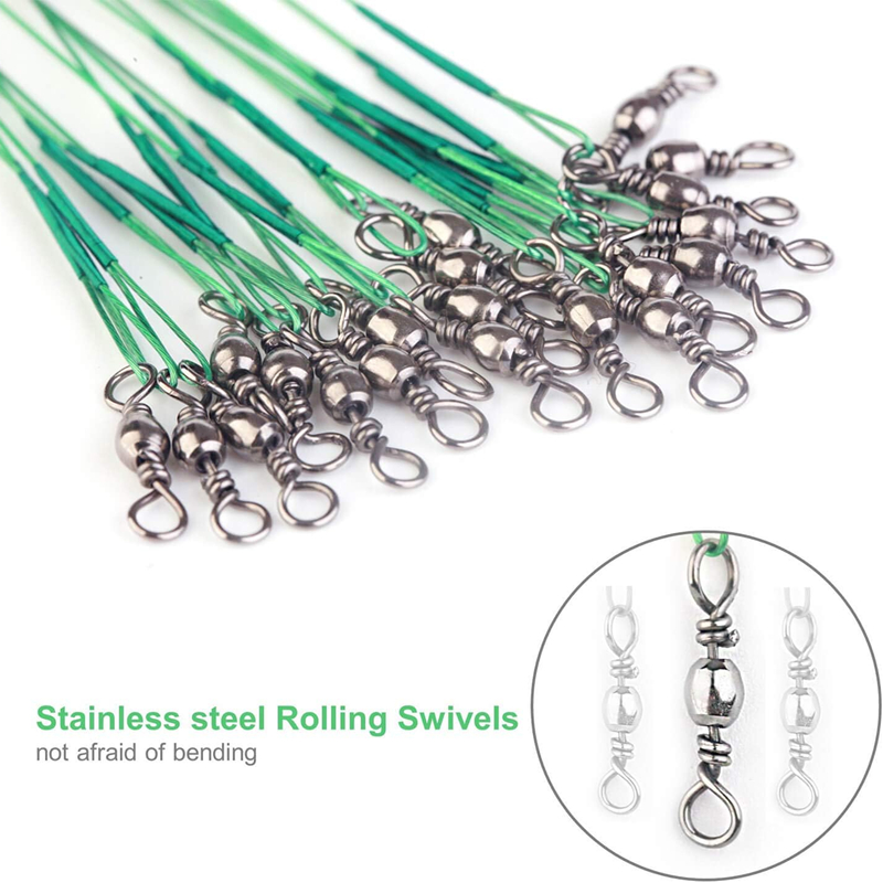 สายลวดสแตนเลสกันกัดพร้อมตัวเชื - Bass Fishing Lure บทวิจารณ์และราคา