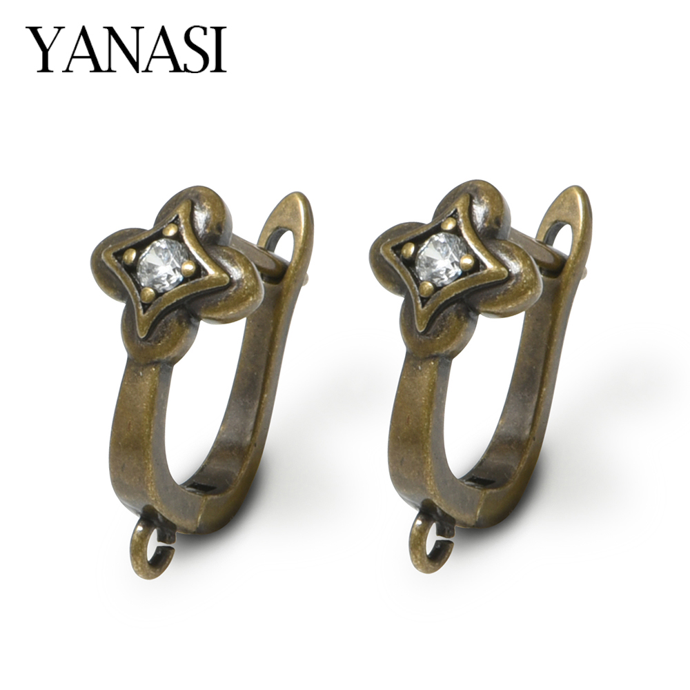 ใหม่ 1 คู่ต่างหูทองเหลืองโบราณ - Circle Hook Set บทวิจารณ์และราคา