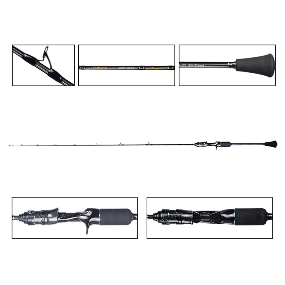 คันเบ็ดตกปลาแบบสโลว์จิ๊กกิ้งคา - Carbon Fishing Rod บทวิจารณ์และราคา