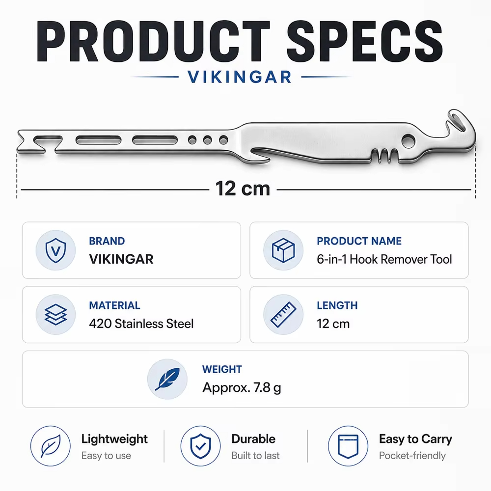 QAJTAO ชุด 4 ชิ้น อุปกรณ์ถอดตะ - Fishing Equipment Price บทวิจารณ์และราคา