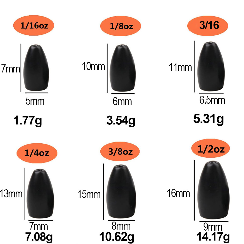 ทังสเตนเหล็กตกปลาน้ําหนัก Bull - Bass Fishing Lure บทวิจารณ์และราคา